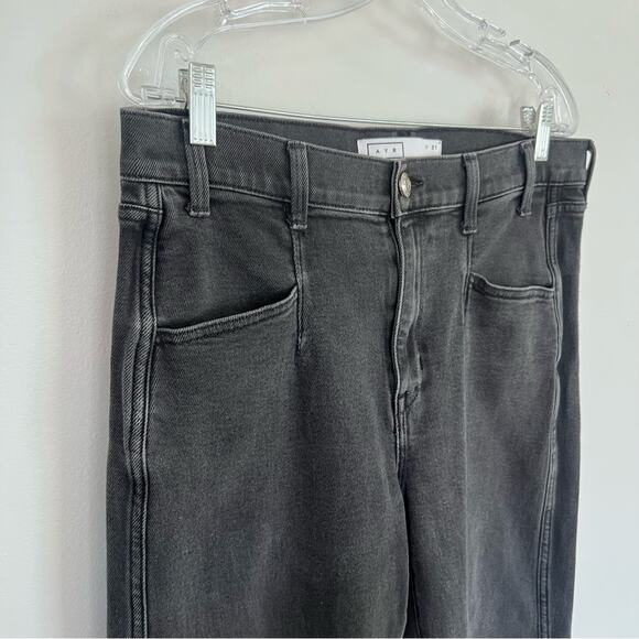 AYR Sz 31 The Beat Barrel Leg Jeans Uni Black Jeans - Picture 5 of 9